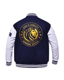 NAVY BLUE VARSITY JACKET